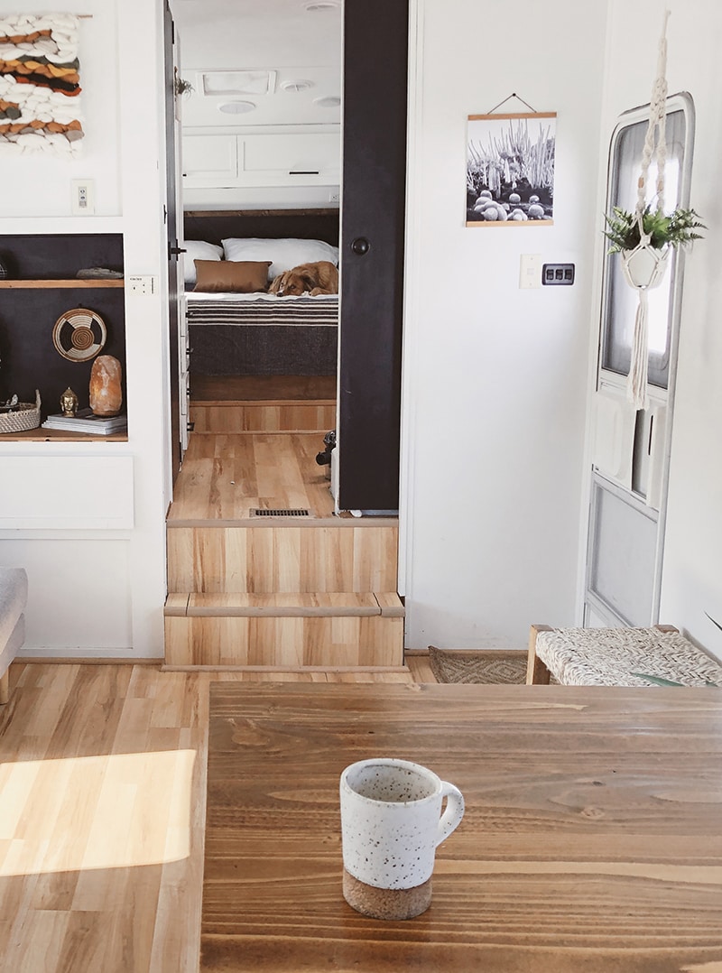 This Modern RV Remodel is filled with Scandinavian Coziness - Featuring Detach and Roam on MountainModernLife.com