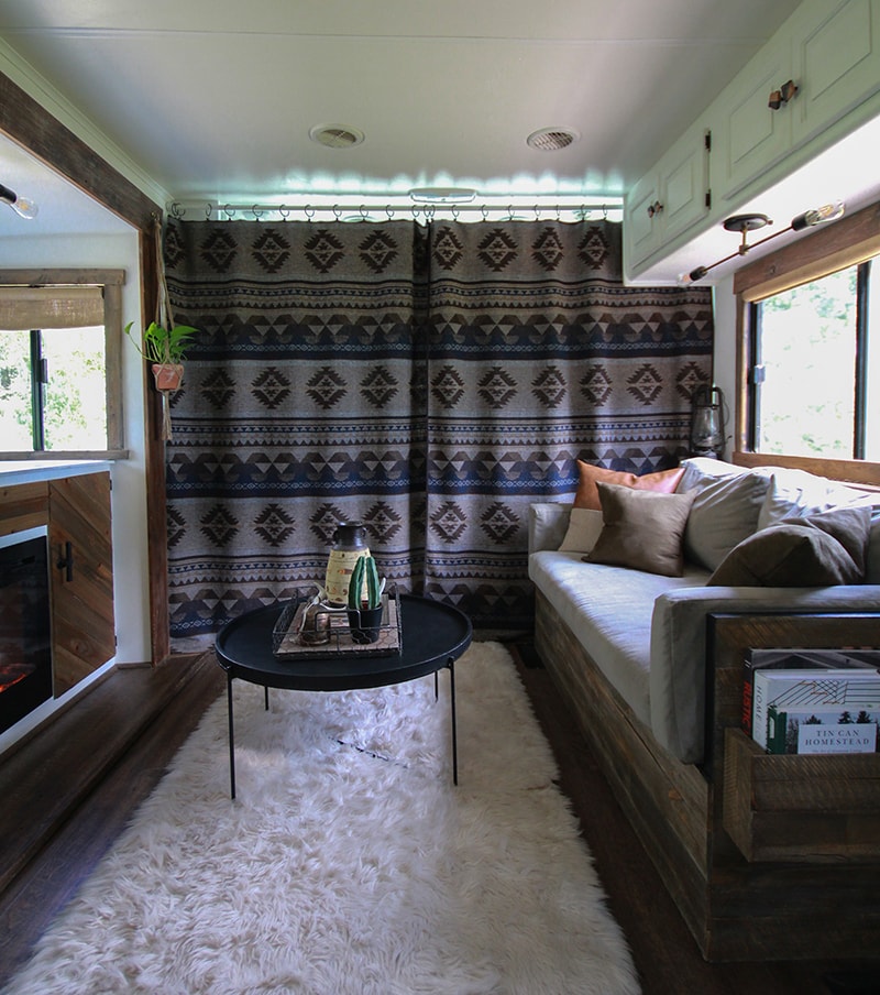 How to separate RV cab area with curtains | MountainModernLife.com