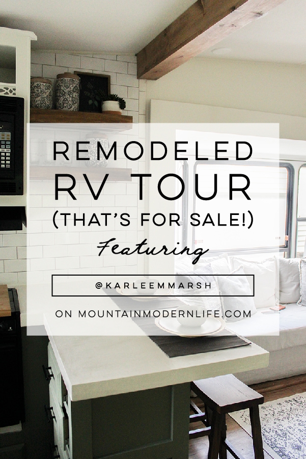 RV Tour and Inspiration featuring @karleemmarsh on MountainModernLife.com