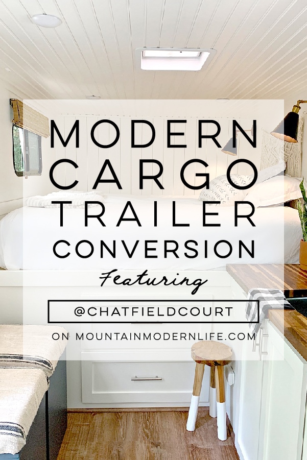 This may be the most stylish cargo trailer conversion you’ve ever seen!