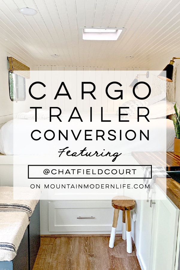 Cargo Trailer Converted into a Modern Camper from @ChatfieldCourt
