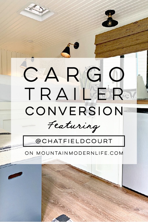 Cargo Trailer Converted into a Modern Camper from @ChatfieldCourt