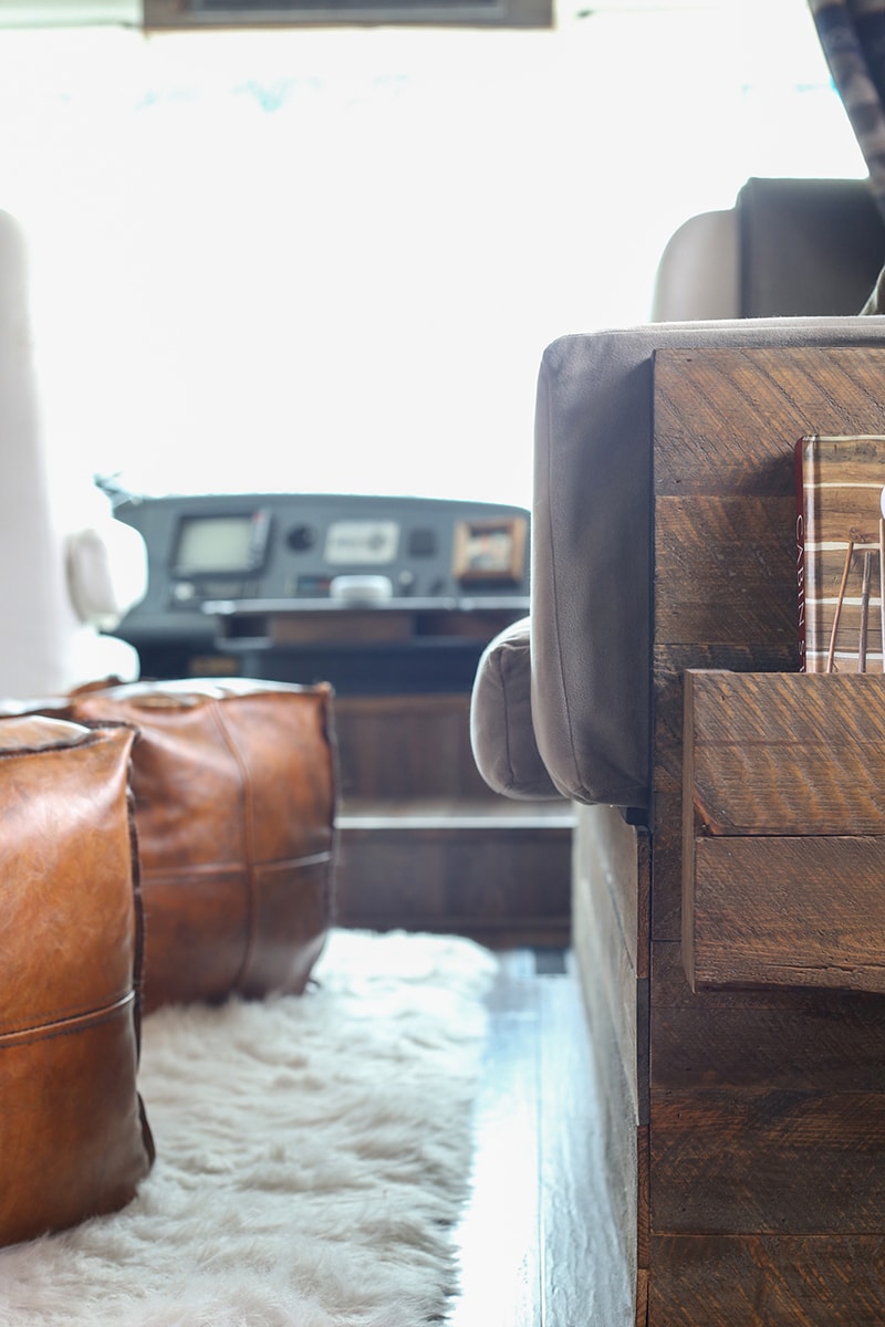 Rustic Modern RV living room