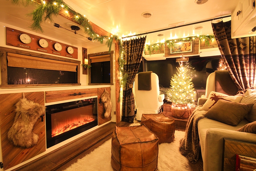 Real Christmas tree in RV