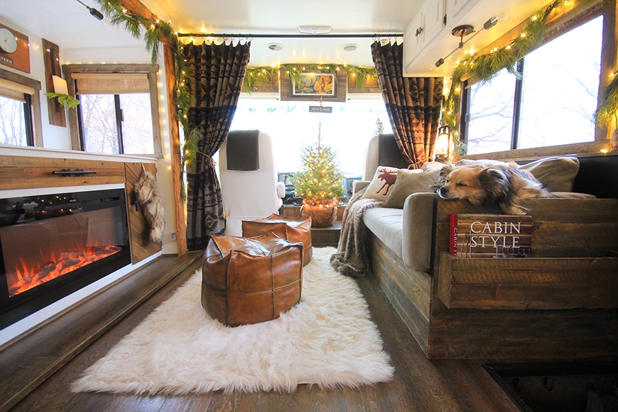Renovated RV Christmas Tour - Come see how we decorated our tiny home on wheels for the holidays!