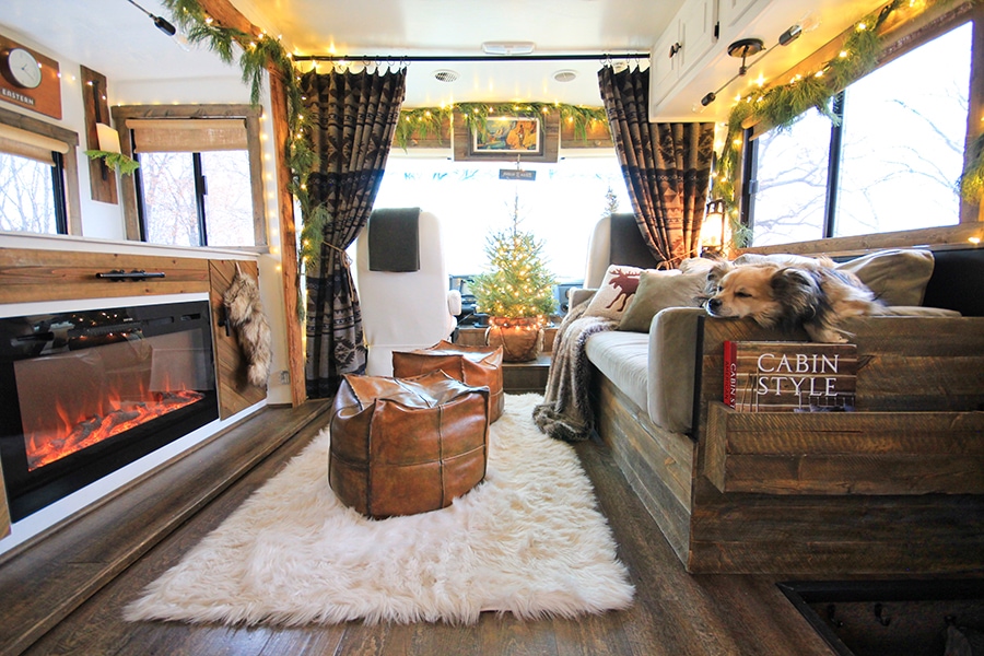 Renovated RV Christmas Tour - Come see how we decorated our tiny home on wheels for the holidays!