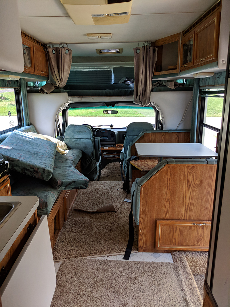 Outdated C-Class RV interior