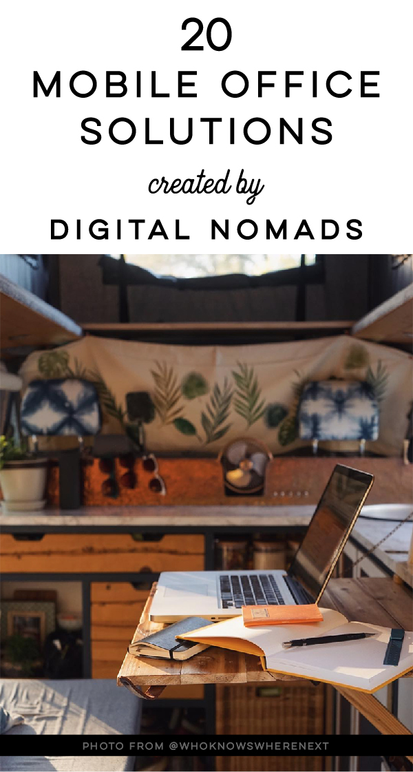 20 mobile office solutions created by digital nomads