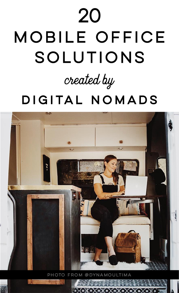 20 mobile office solutions created by digital nomads