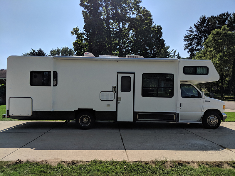 RV Exterior painted