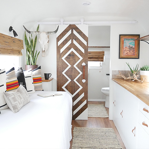 The Joshua Tree Suite: This vintage trailer remodel was inspired by a Pendleton blanket