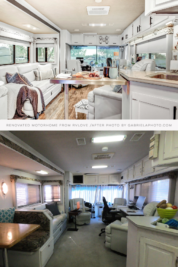 RV Remodel before and after