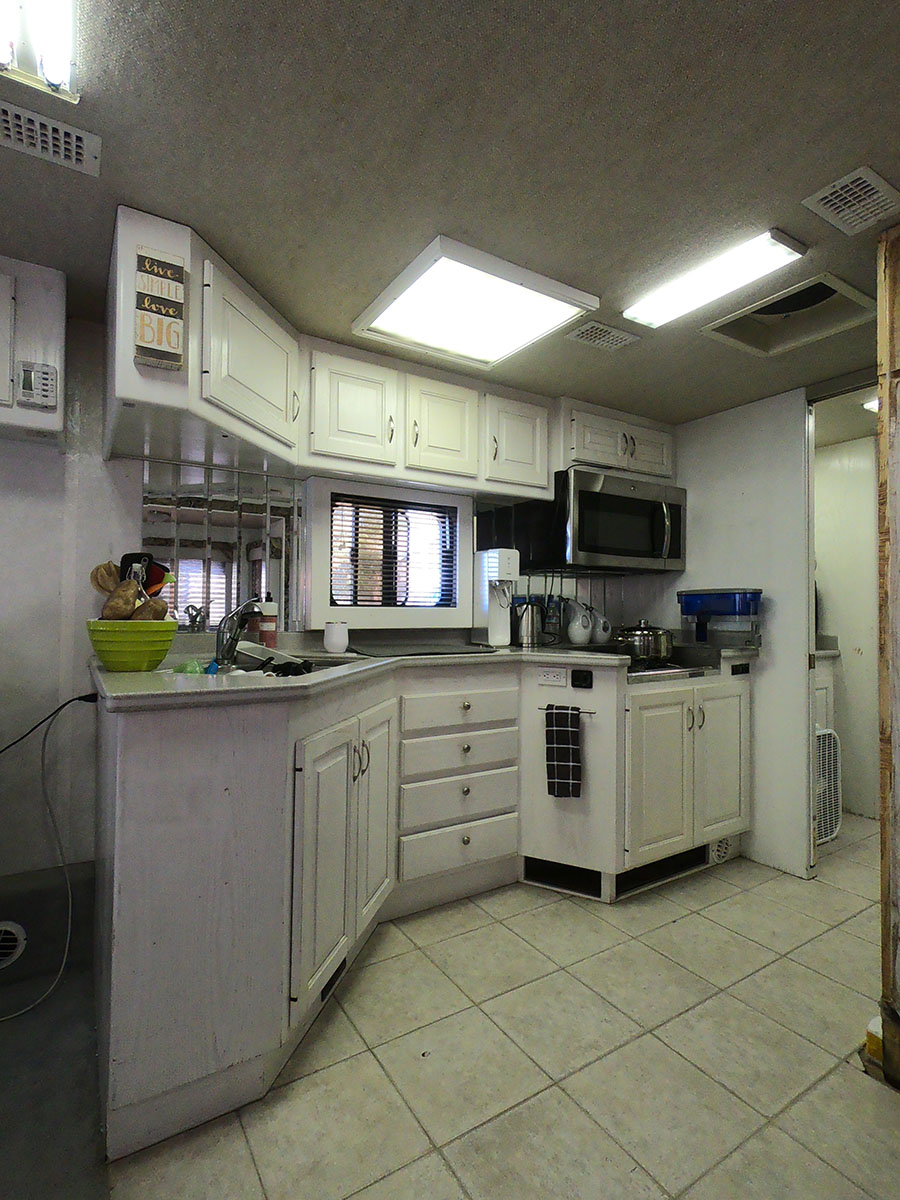 A-Class RV Kitchen before photo