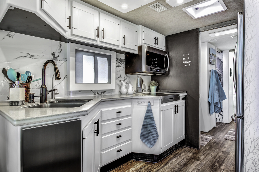 Contemporary RV Remodel featuring RVLove
