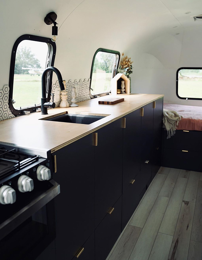 Vintage Airstream Kitchen Renovation