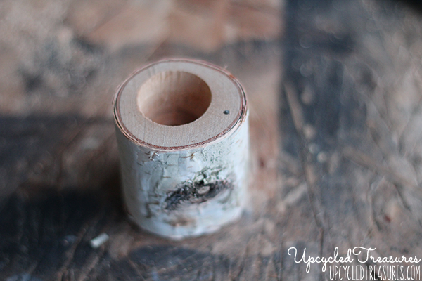How to Make a Rustic Ring Box out of a birch branch, perfect for a woodland inspired wedding! Plus FREE Wedding Design printable. MountainModernLife.com