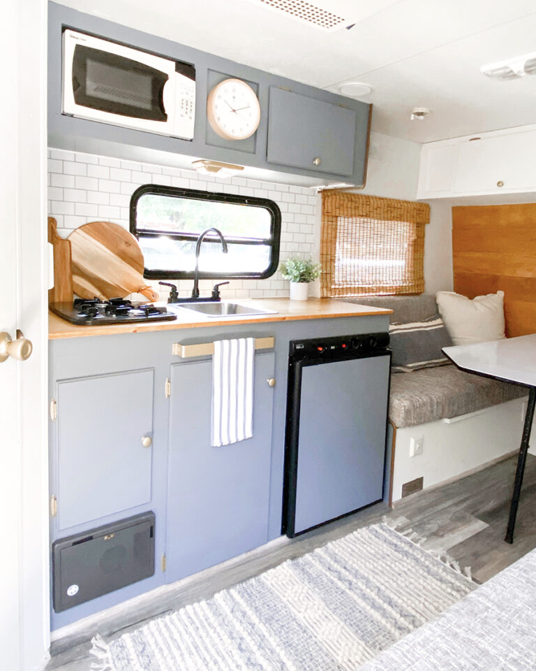 An accountant with a passion for DIY renovated this small camper for ...