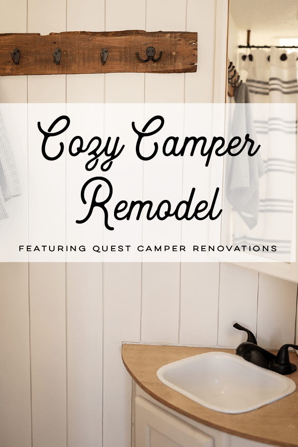 This vintage-country camper renovation has the coziest bed nook