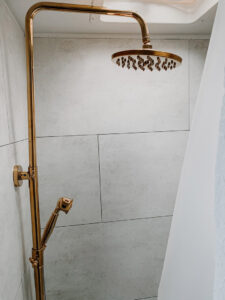 renovated RV shower
