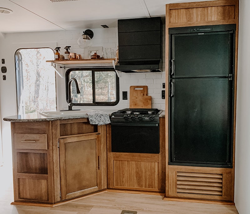 See how these RV flippers transformed a travel trailer in only 4 weeks!