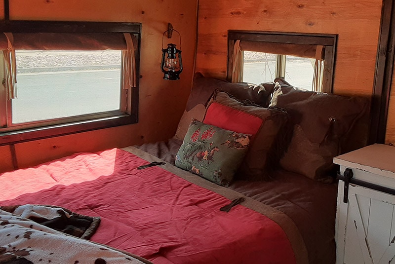 tiny western bedroom