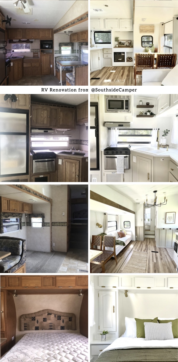You\'ll want to make this renovated fifth wheel your adventure home (and you can!)