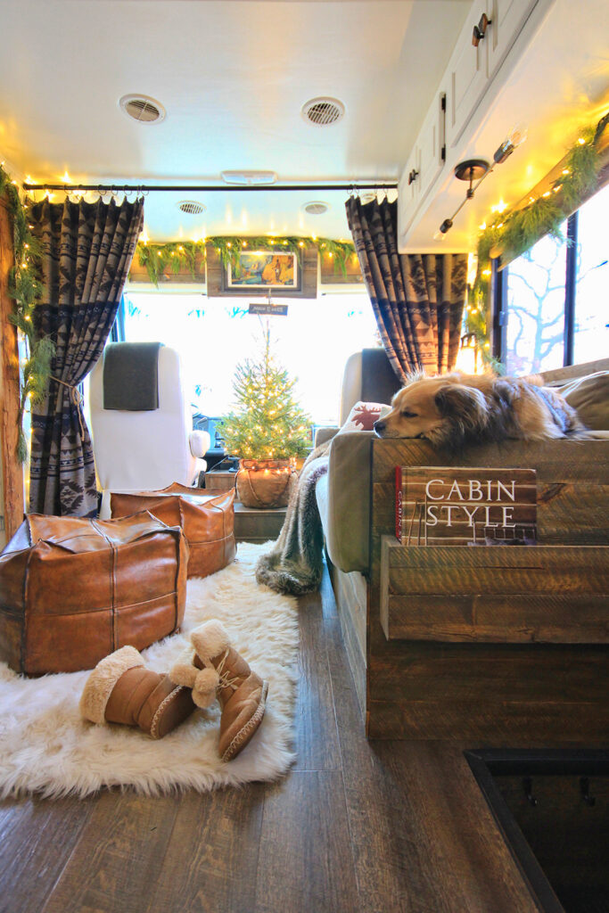 real Christmas tree in RV