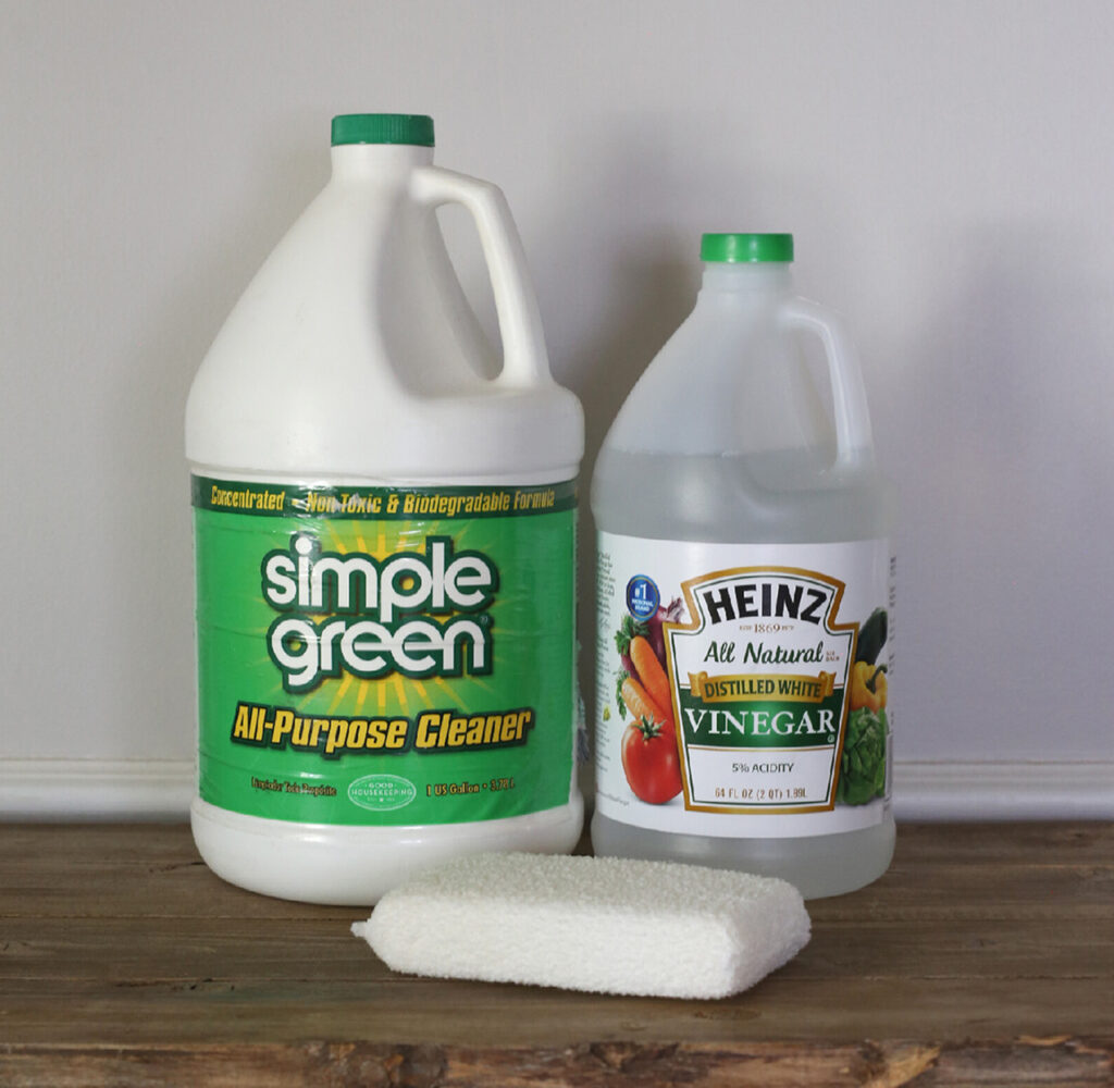 how to paint RV walls using simple green cleaner as degreaser