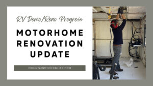 Tiffin motorhome renovation update