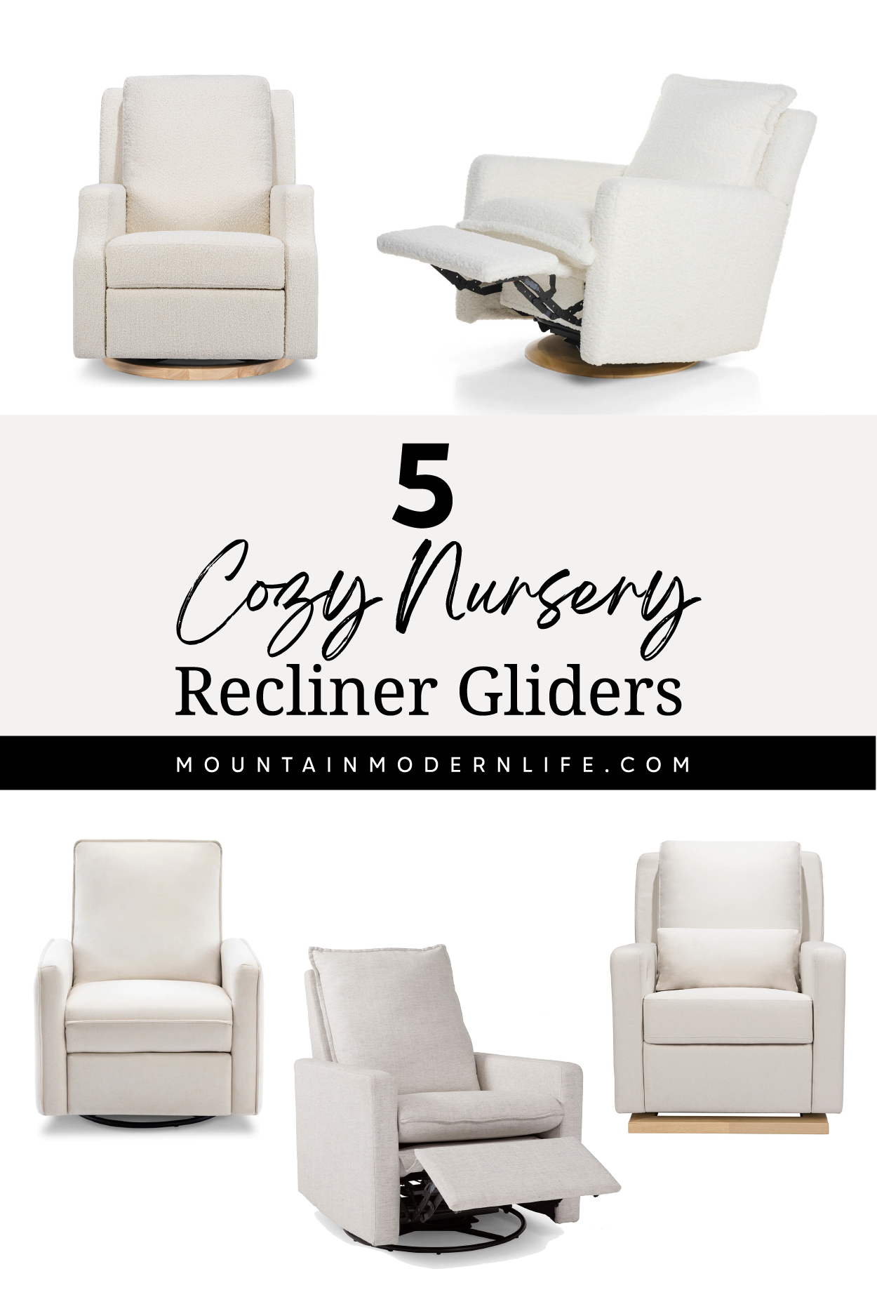 5 Nursery Recliner Gliders that will make any space extra cozy
