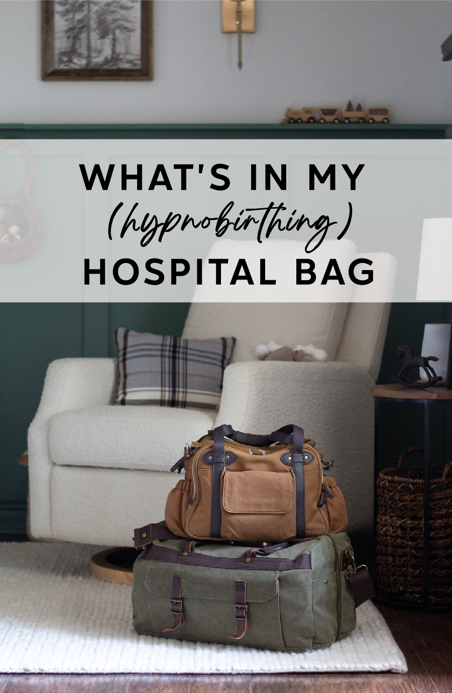What\'s in my hospital bag (for hypnobirthing)