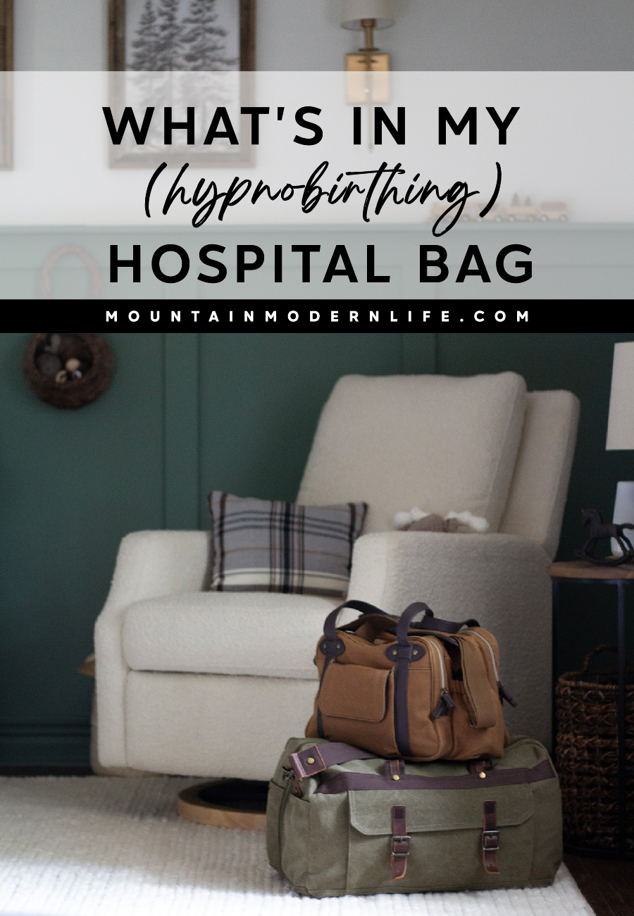 What\'s in my hospital bag (for hypnobirthing)