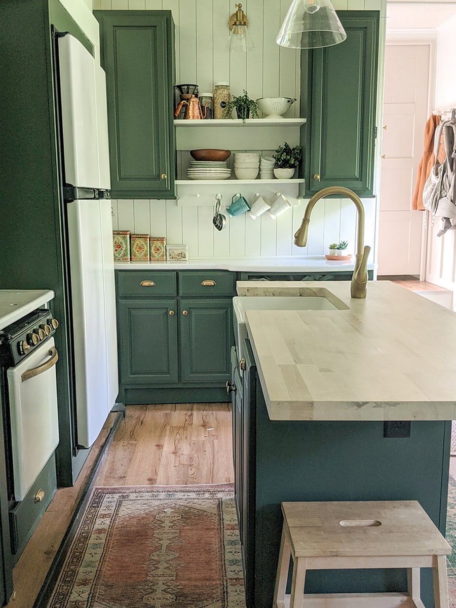 This family-friendly Toy Hauler renovation is filled with thrifted finds