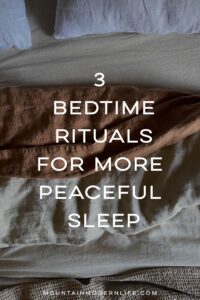 bedtime rituals