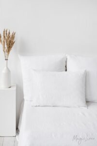 white linen pillow case from magiclinen